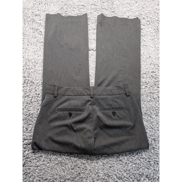 Express Pants Women 4 Gray Classiccore Editor Dress Preppy Flat Front Flared Leg - Picture 1 of 9
